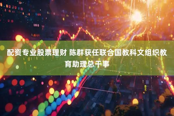 配资专业股票理财 陈群获任联合国教科文组织教育助理总干事