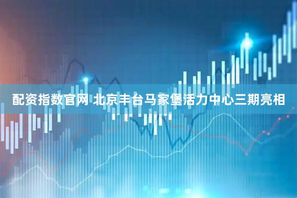 配资指数官网 北京丰台马家堡活力中心三期亮相